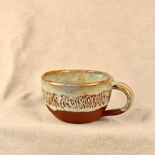 Hand carved mug